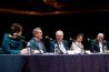 Conferenza stampa da sinistra: Leonori, Pappano, dall'Ongaro, Rana, Gotor