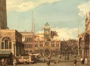 Antonio Canal (Canaletto) La torre dell'Orologio in Piazza S. Marco