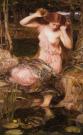 Lamia in riva al lago di John William Waterhouse